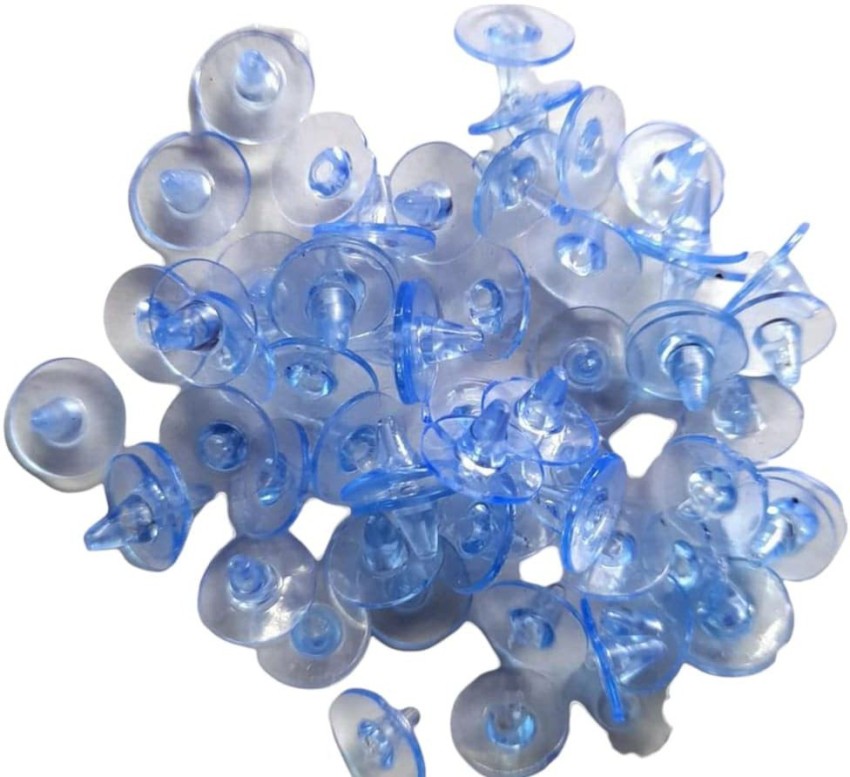 100/200pcs Clear Silicone Earring Backs Safety Locking Stoppers Post  Replacement