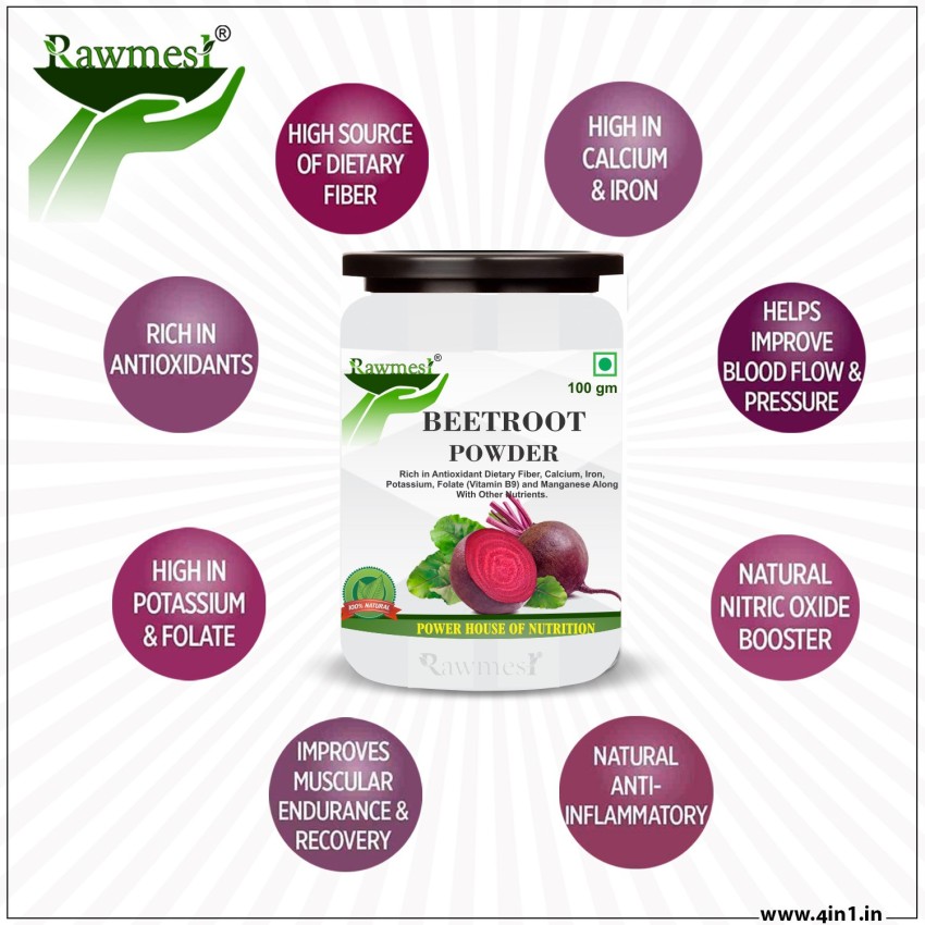 Rawmest Plant Based Beet Root Powder Concentrated Beet Root Crystals Immune Support Price in India Buy Rawmest Plant Based Beet Root Powder Concentrated Beet Root Crystals Immune Support online at Fli...