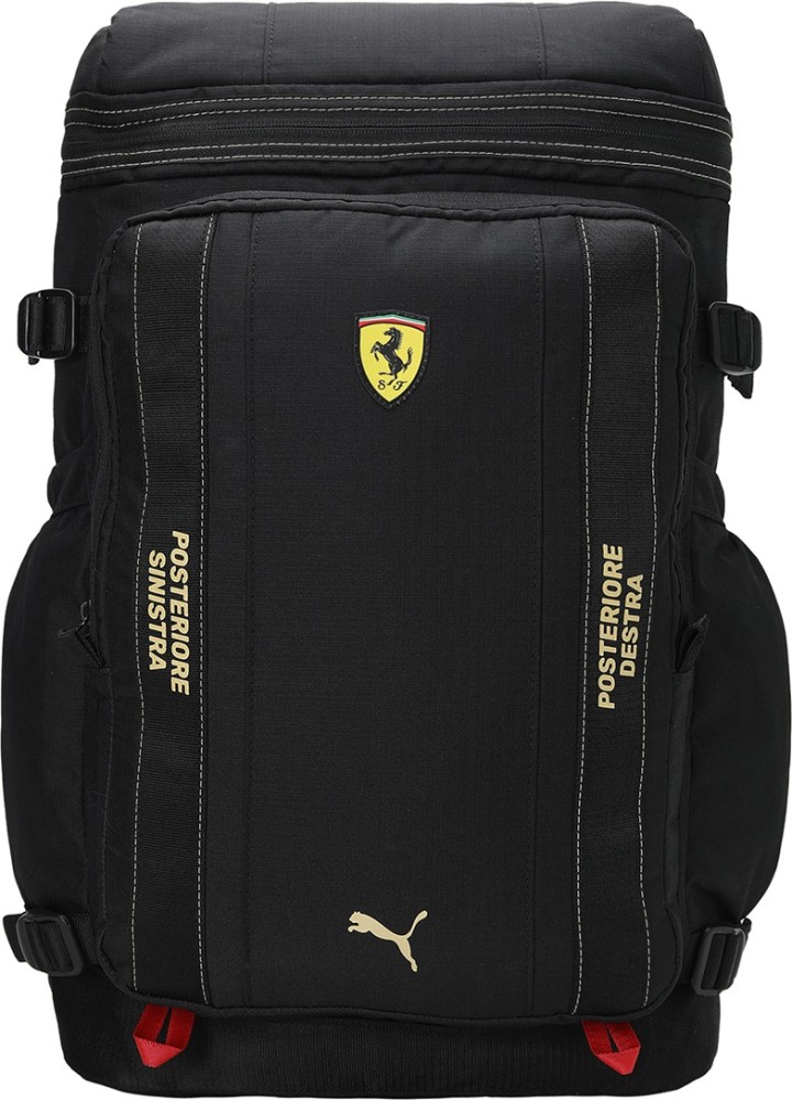 Puma ferrari replica black hotsell and white casual backpack