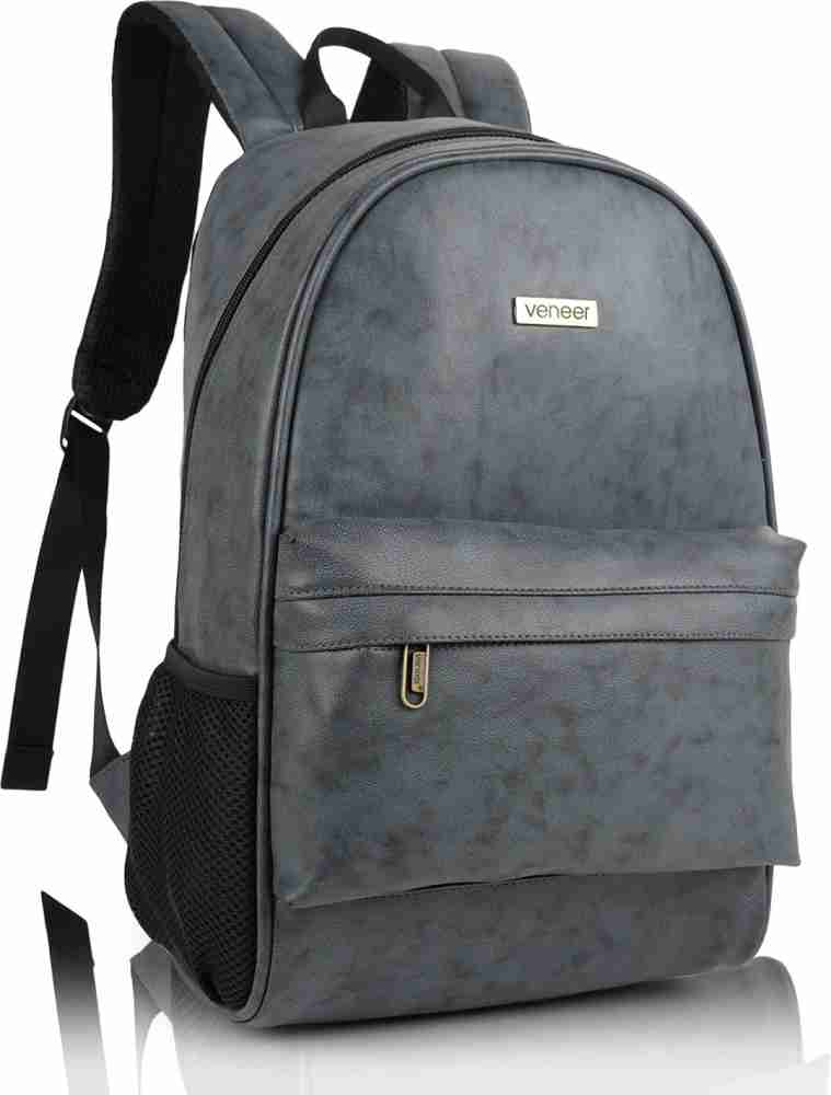 Buy Veneer Medium Size 20 L Laptop Backpack Men Womens Girls Fashion Pu  Leather Mini Casual Backpack Bags For School, College, Tuition, Office Bag  (Black) at
