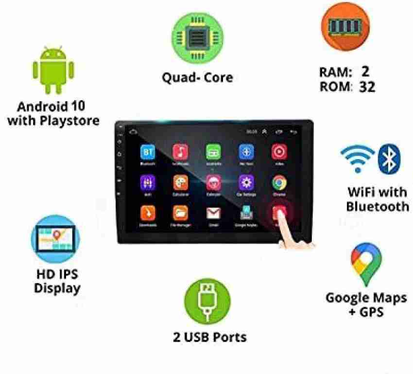 Cave 9-Inch Android 10 Touch Screen Double Din Stereo 2 GB Ram + 32 GB ROM Car  Stereo Price in India - Buy Cave 9-Inch Android 10 Touch Screen Double Din  Stereo 2 GB Ram + 32 GB ROM Car Stereo online at