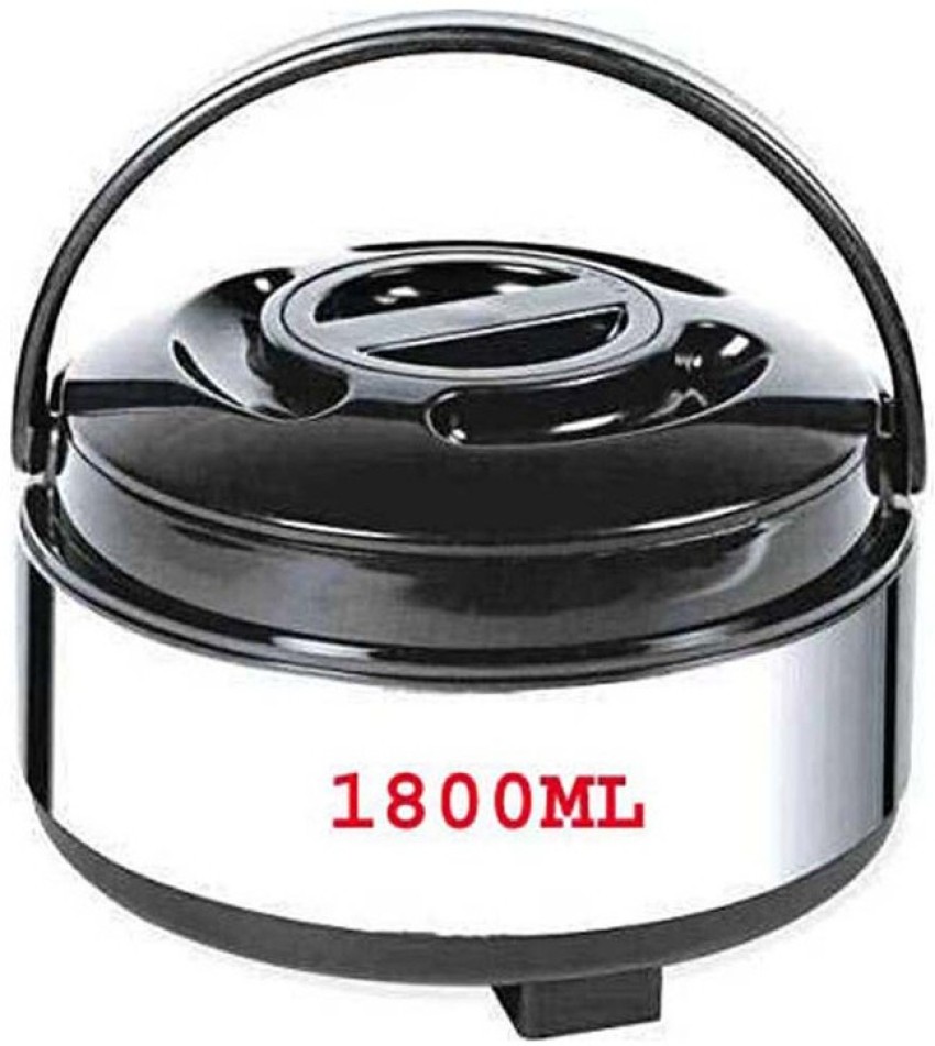 Rema - Hot Box Casserole Steel Pot Insulated Thermoware Food Storage  Container with Handle, 1800ml, Capacity Approx 800 GMS Rice (Made in India)  : Buy Online at Best Price in KSA 