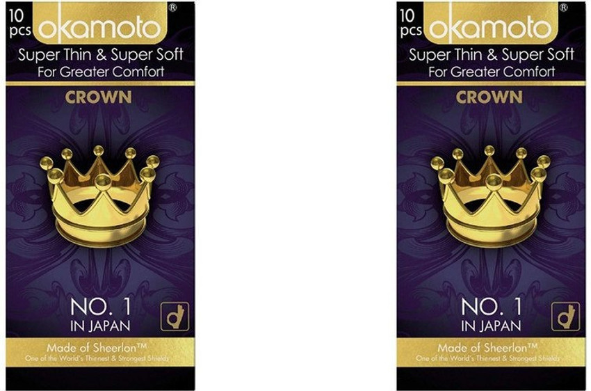 okamoto CROWN Super Thin Super Soft For Greater Comfort JAPAN