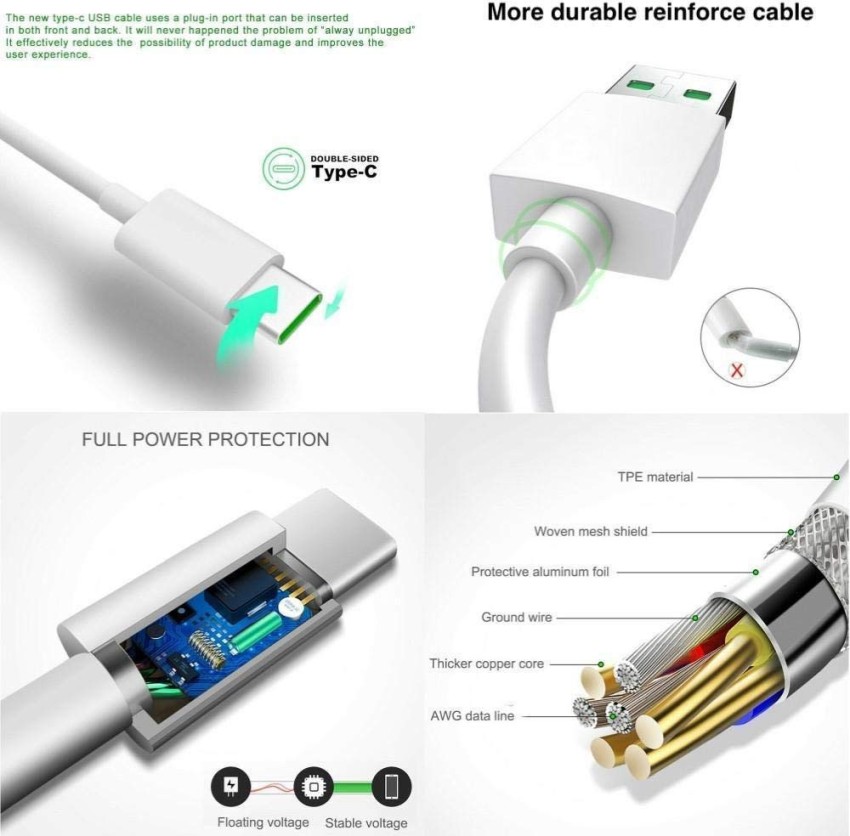 Cargador USB y Cable USB C para OPPO Find X3 Neo X3 Pro X2 Pro 5G N2 N3  Flip, Carga Rápida 6A Cable USB a Tipo C 1M Carga Flash y 65W SUPERVOOC