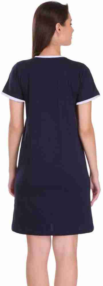 GS Fashion collection Women Shift Blue Dress - Buy GS Fashion collection  Women Shift Blue Dress Online at Best Prices in India