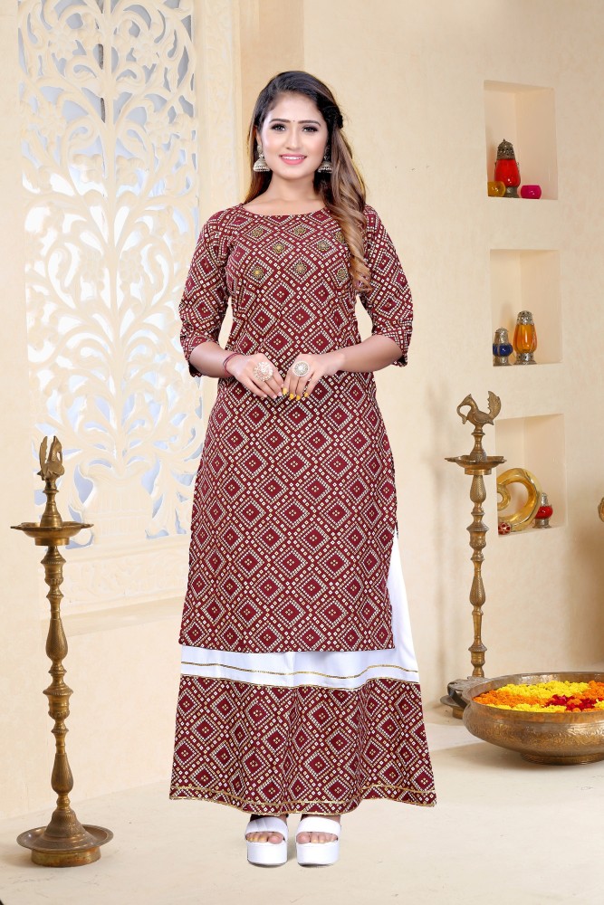 Cotton skirt kurta set sale