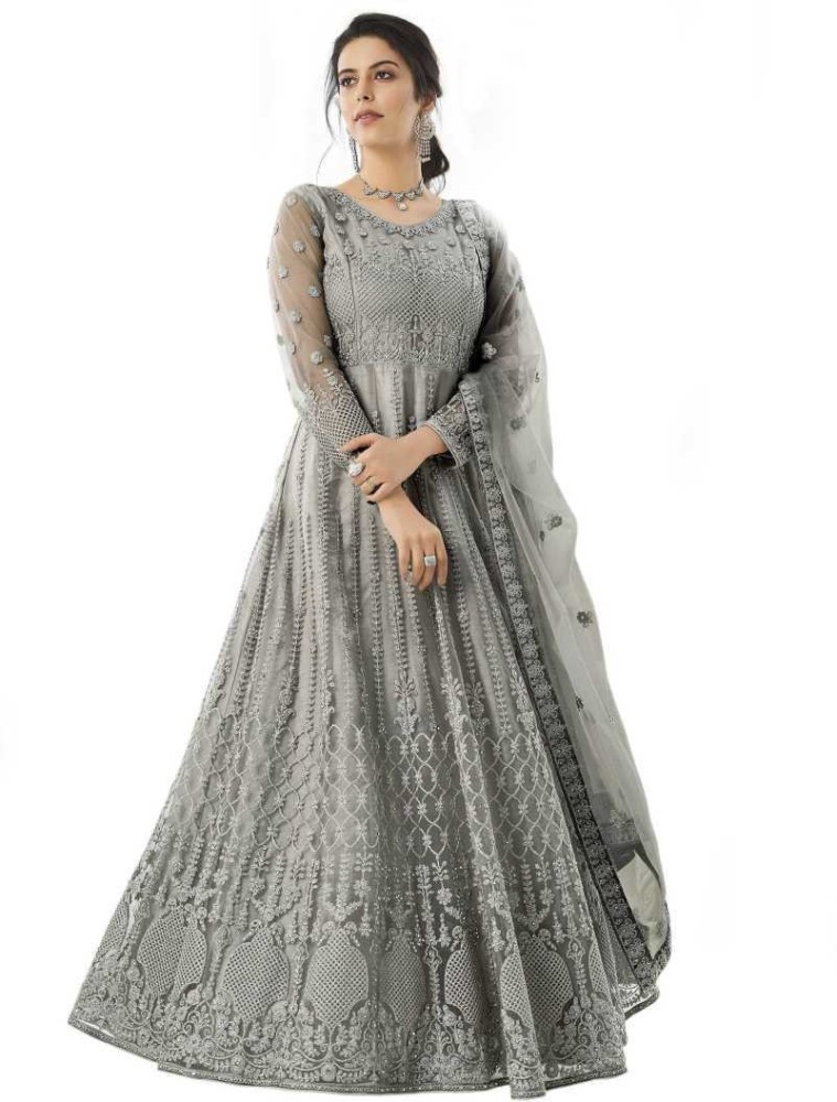 New anarkali dress on sale flipkart