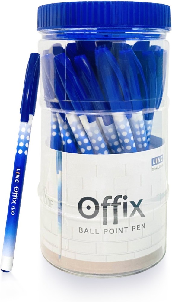Linc Offix WBF Ball Pens Jar, 1.0 mm,Blue Ball Pen - Buy Linc Offix WBF  Ball Pens Jar, 1.0 mm,Blue Ball Pen - Ball Pen Online at Best Prices in  India Only