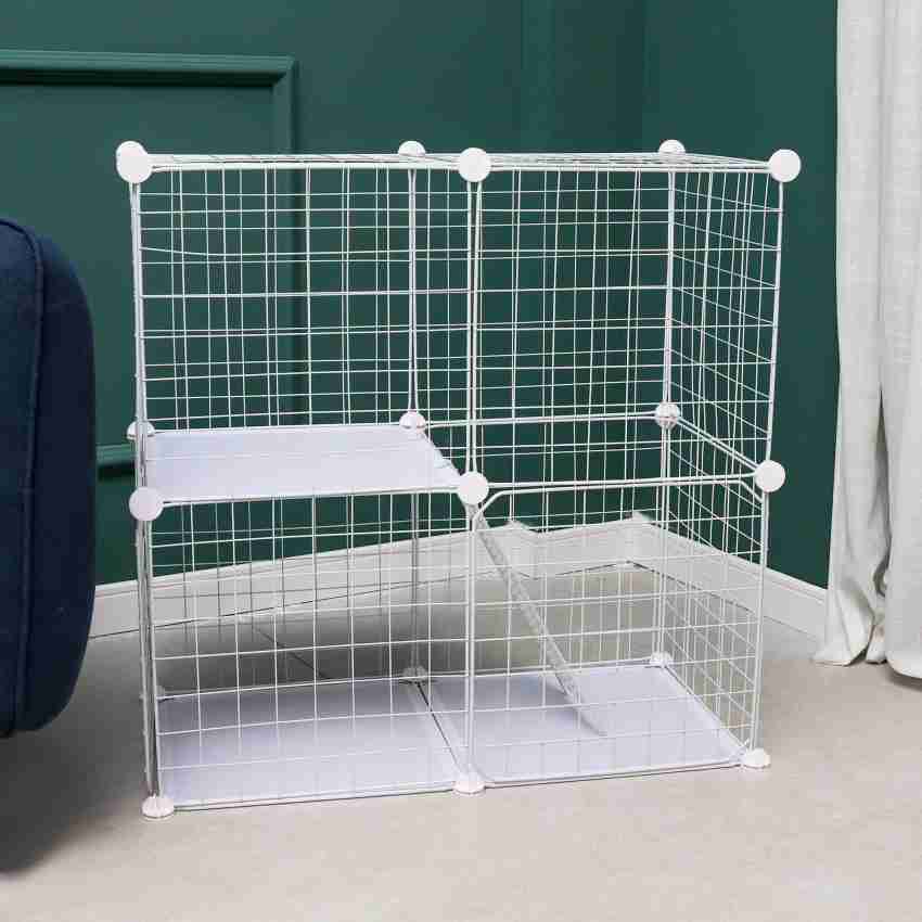 SPACE ORGANISER Iron Mesh Pet Cage 12 Pcs White DIY Small Animal Cage Dog Cage Price in India Buy SPACE ORGANISER Iron Mesh Pet Cage 12 Pcs White DIY Small Animal