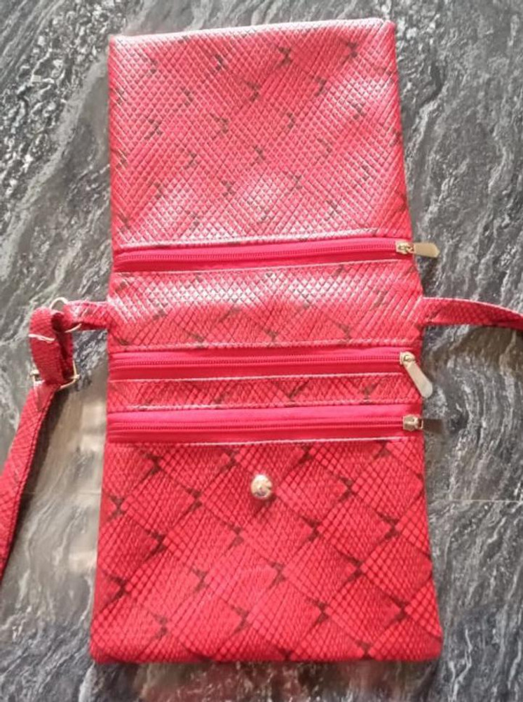 Saransh Megamart Red Sling Bag Handmade Women s Side Purse Side
