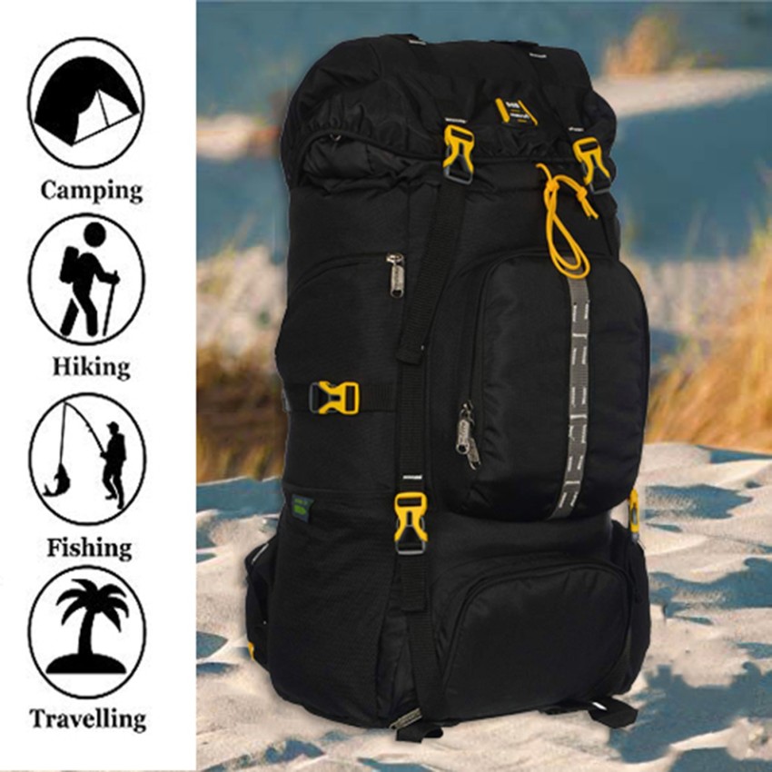 Black camping backpack online