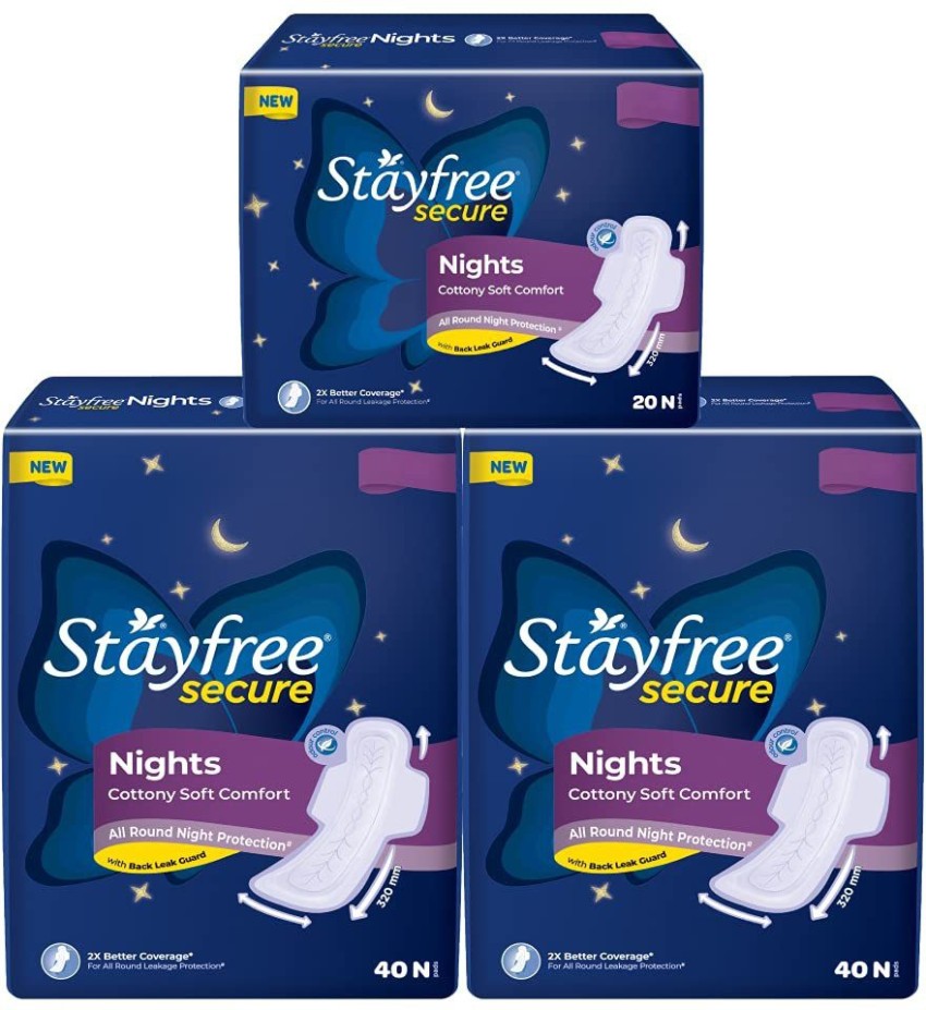 STAYFREE Secure Nights Cottony Soft Comfort XL- (40N+40N+20N = 100