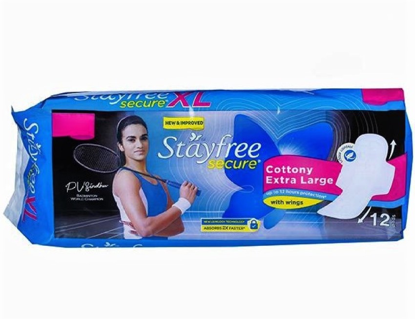 Buy STAYFREE Sanitary Pads - Secure Cottony, XL Online at Best