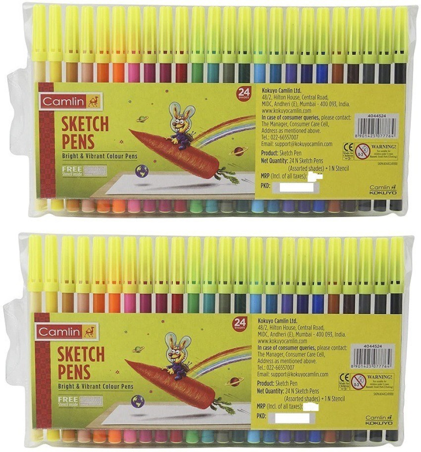 Buy Doms Sketch pens/water colours pens 12 shades online from Shree  Mallinath Traders