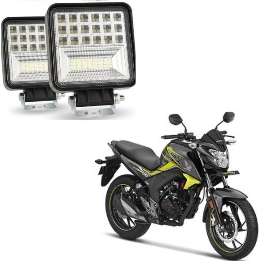AUTOGARH 42 LED Square Fog Light for Honda CB Hornet 160 Fog Lamp