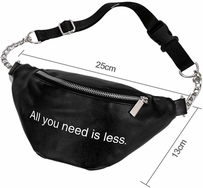 Leather fanny discount pack with chain