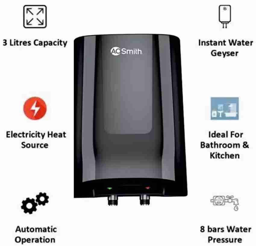 AO Smith 3 L Instant Water Geyser (MINI BOT 3L Instant Water Geyser  (RENEWED), Black) Price in India - Buy AO Smith 3 L Instant Water Geyser (MINI  BOT 3L Instant Water