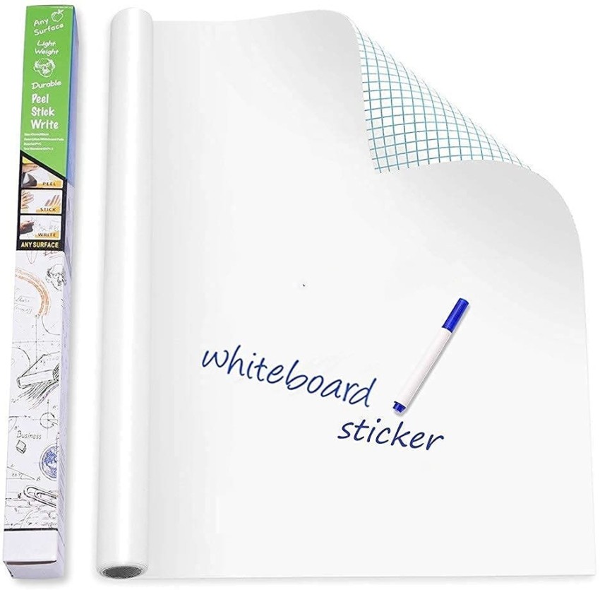 Amulakh White Board Dry Erase, White Board Stick on Wall, Dry