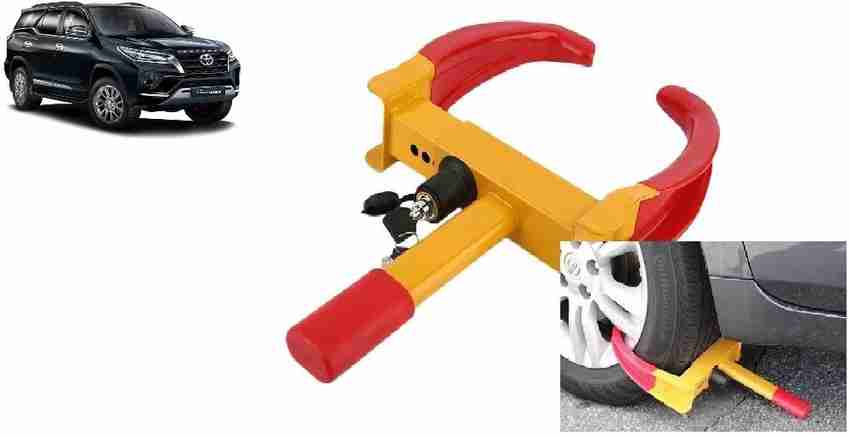 Toyota fortuner top spare tire lock