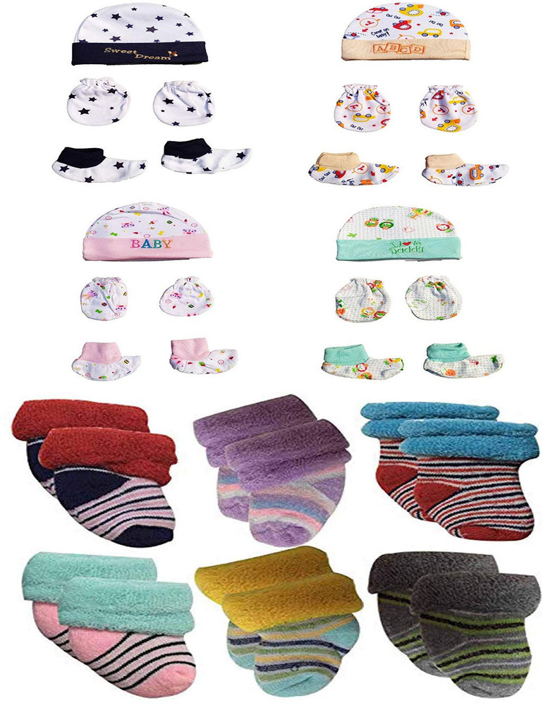 GOURAVSUMANA Baby Boys Baby Girls Casual Cap Socks Mitten Price