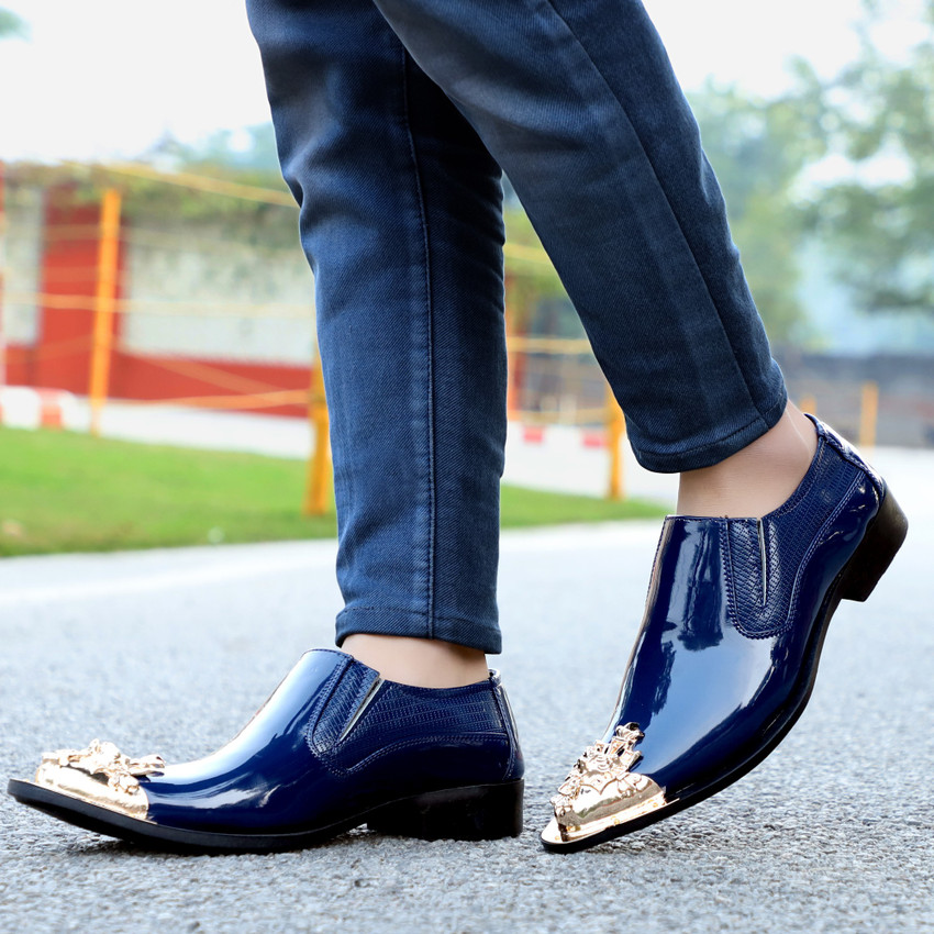Men's metal tip dress shoes online