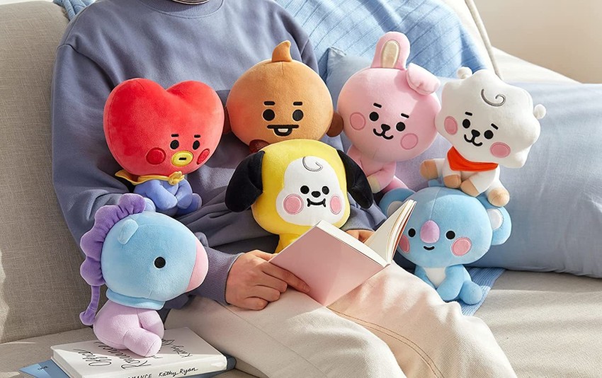 AS Store BTS BT21 Shooky soft stuffed plush toy for girls Kpop Army (Stands  for Suga) - 10 cm - BTS BT21 Shooky soft stuffed plush toy for girls Kpop  Army (Stands