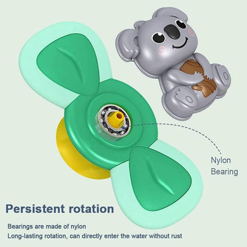 Cartoon Suction Cup Spinner Toy Baby Bath Toys Hand Spinning Toys