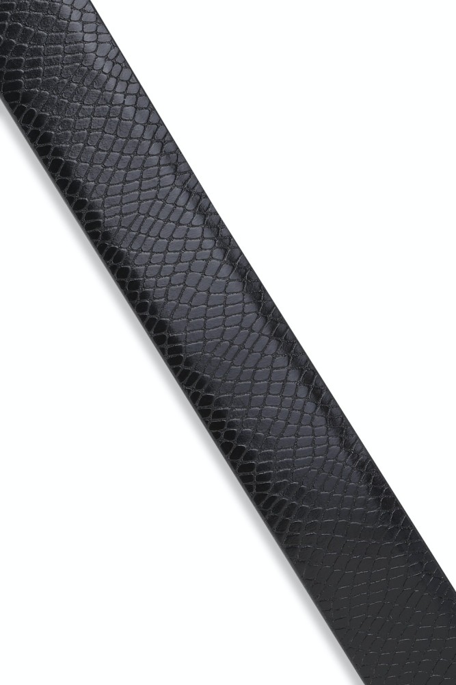 Buy Louis Philippe Sport Men's Leather Belt (LYLL200001_Black