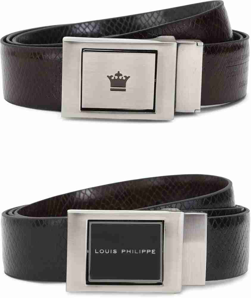 LOUIS PHILIPPE Men Formal Black Genuine Leather Belt