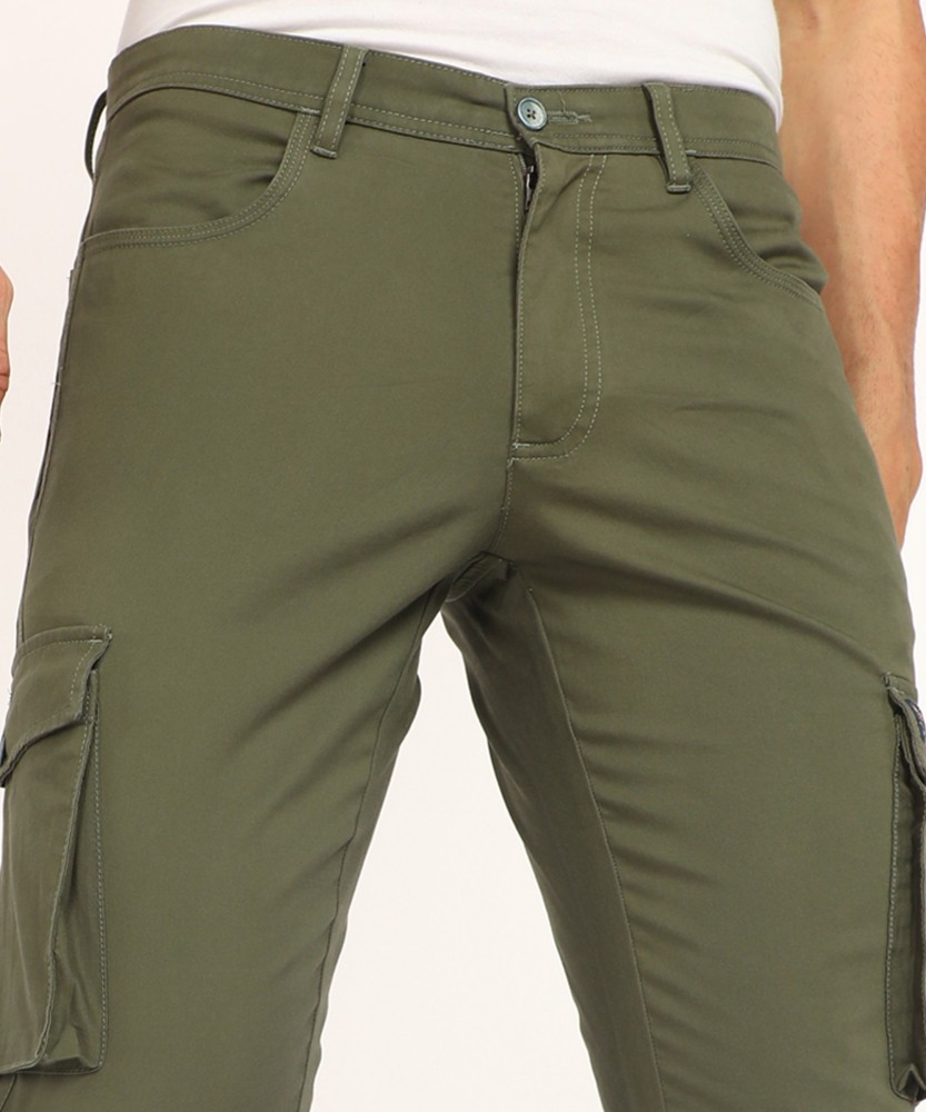 Buy AthWork Men Grey Comfy Tapered Fit Solid Regular Trousers online   Looksgudin