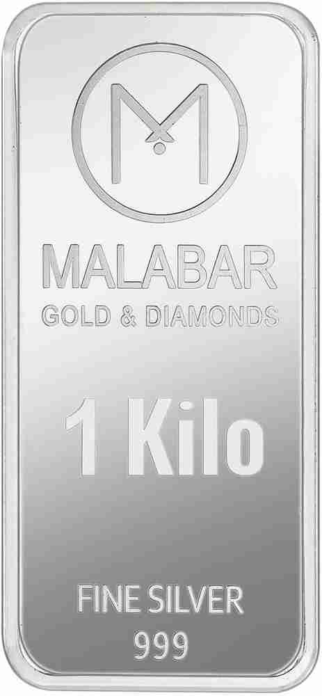 MALABAR GOLD DIAMONDS Silver Bar 24 999 K 1000 g Silver Bar