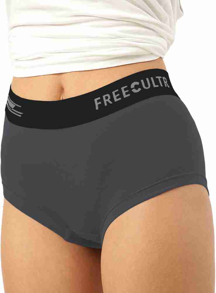 Buy FREECULTR Women's Zesty Lime Solid Modal Hipster Briefs Online