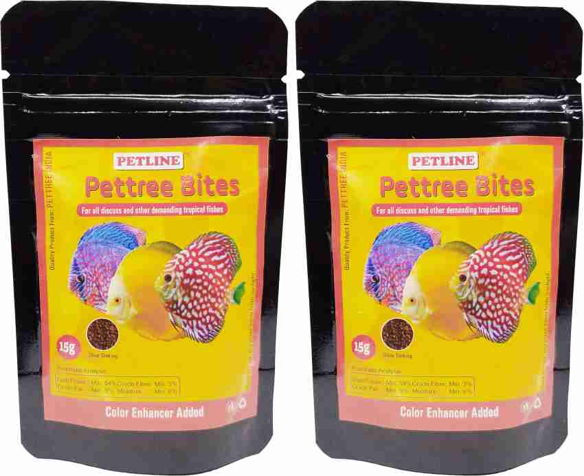 Petline Pettree Bits 15gm x 2 Tetra Discus Fish Food Premium Slow