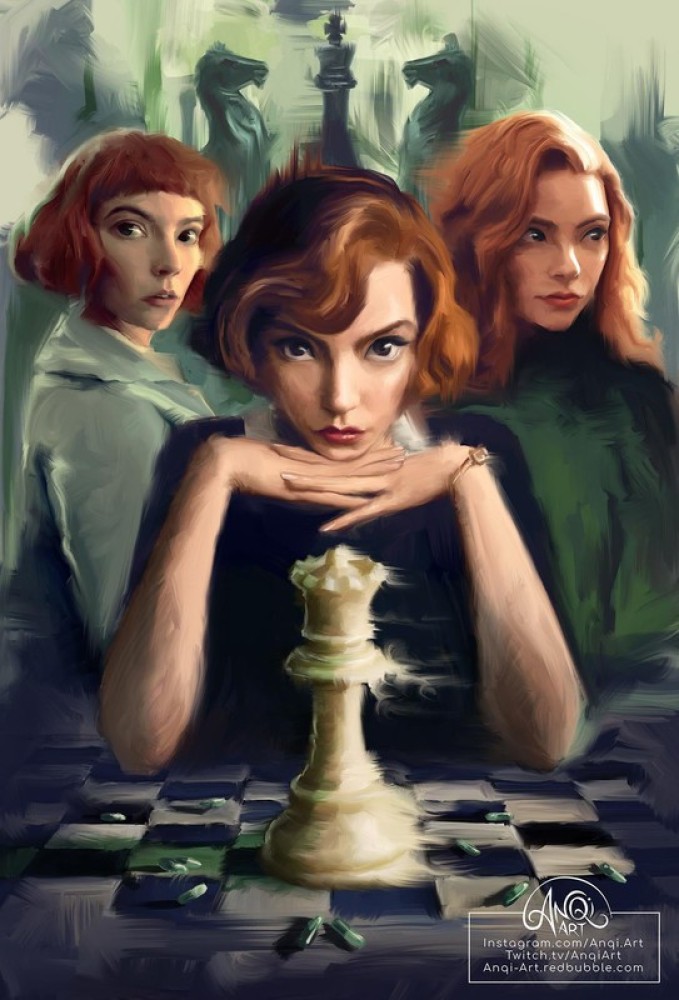 The Queens Gambit Chess Opening Poster Fine Art Print Poster for