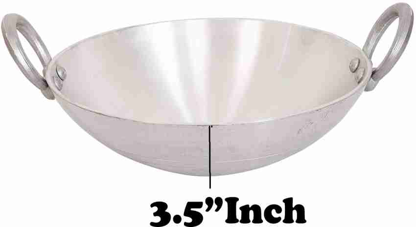 Shradha Trading Indian Kadai, Frying Pan,Aluminium Indian Kadai, Aluminium  Kadai, Size- 12 by Shradha Trading - Shop Online for Kitchen in the United  Arab Emirates