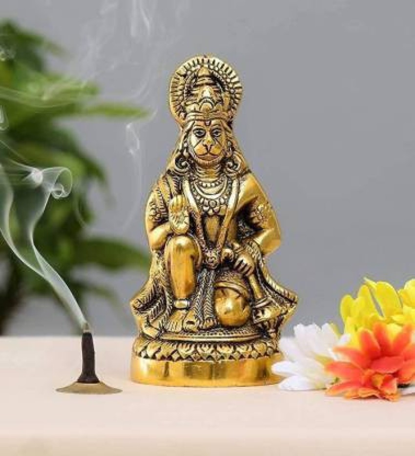 Blessing Lord Hanman Brass Sculpture for Temple - Buy Hanuman Online