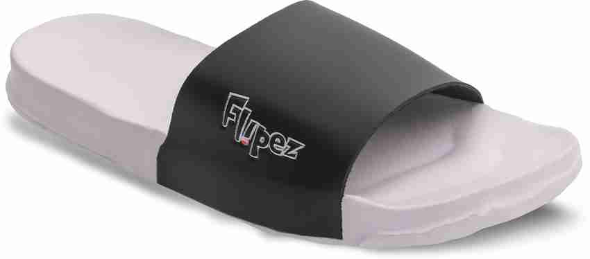 Flipez Men White Casual Slip On Flip Flops Slides for Men Size 9