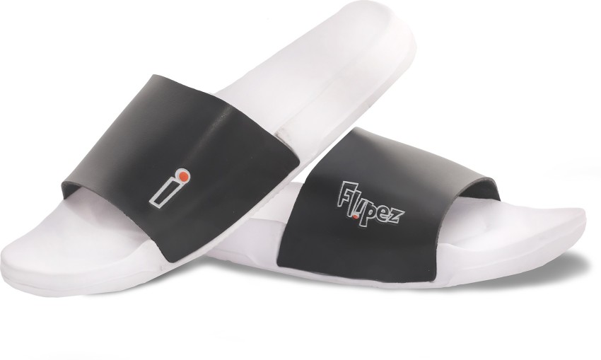 Flipez Men White Casual Slip On Flip Flops Slides for Men Size 9