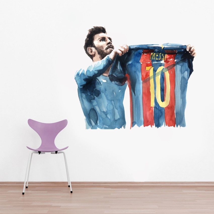 StickerYard 55 cm Lionel Messi Jersey Self Adhesive Sticker Price