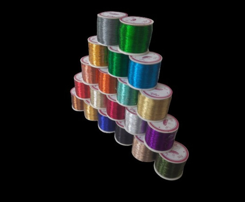 Metallic Zari Thread for Embroidery, Beading, Jewelry