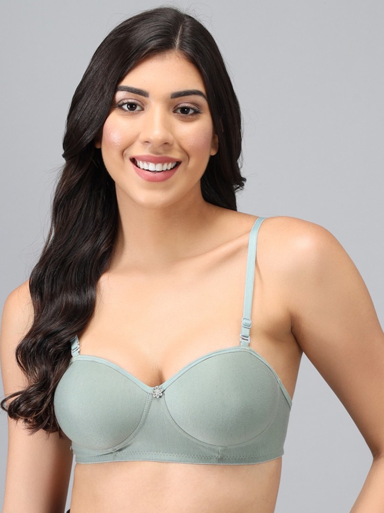 KYODO Lightly Padded Bra Women T-Shirt Half Cup Women Balconette