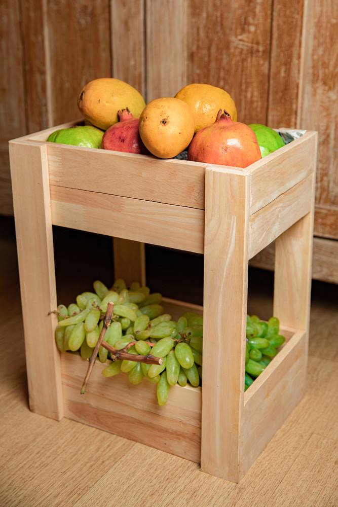 Barish Wooden Fruit Vegetable Basket Price in India Buy Barish