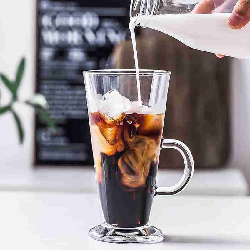 2pcs coffee mugs glass small measuring cup clear cups glass Glass