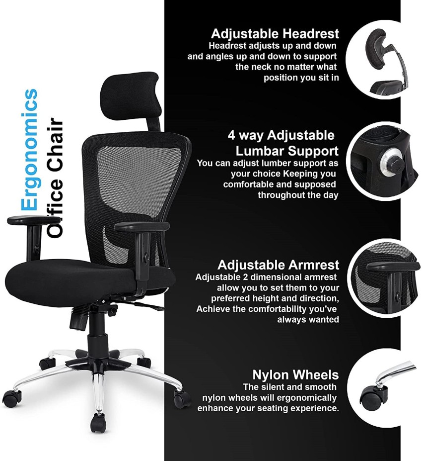 global office systems Mesh Office Executive Chair Price in India