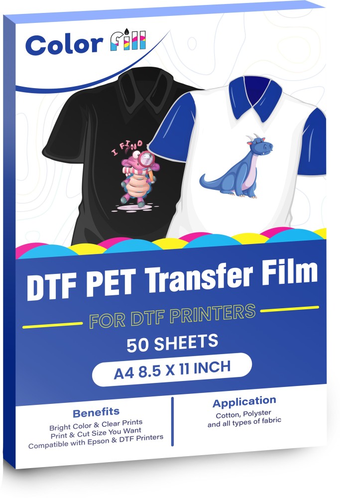 DTF direct to Film Transfer Printer Bundle L1800 Fully Converted Use With  DTF Ink Refill Heat Transfer Film Printing 