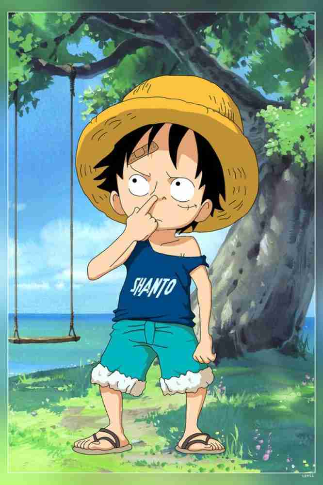 Monkey D Luffy from One Piece illustration, Monkey D. Luffy