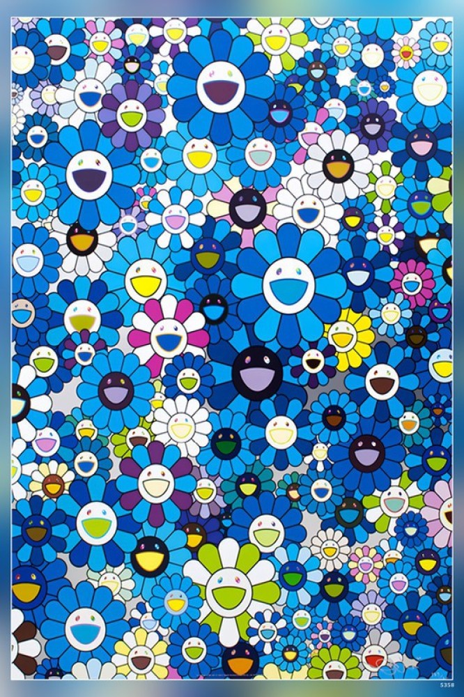 Takashi Murakami Poster, Flowers Print, Murakami Flowers, Wall Art