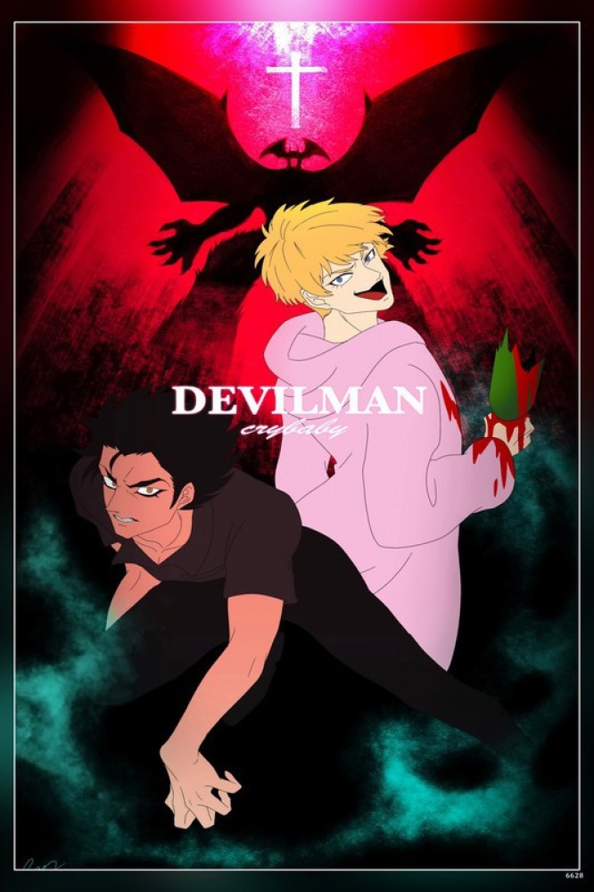 Japan Anime Movie Devilman Crybaby Gift Canvas Painting Pictures On The  Wall Vintage Poster Decorative Home living room posters - AliExpress