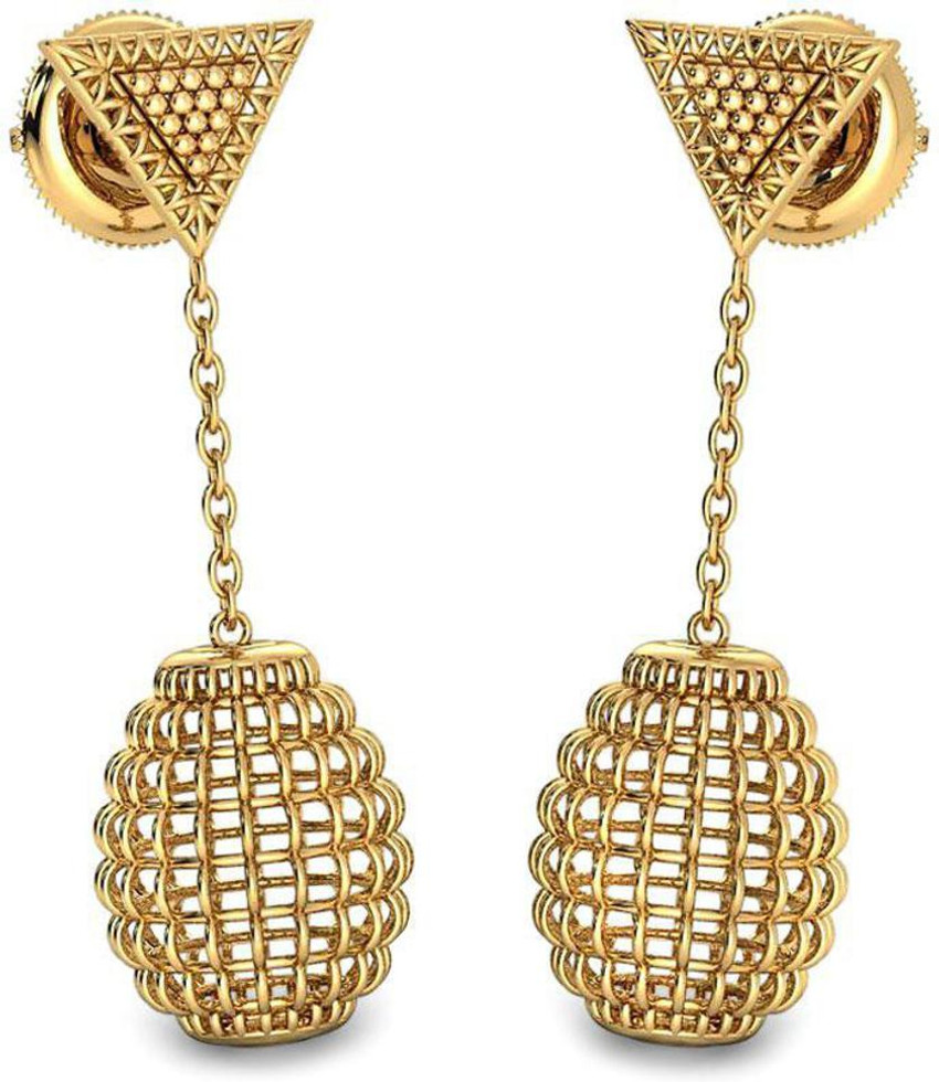 Candere by Kalyan Jewellers Rajkot Earrings Yellow Gold 18kt Dangle Earring Price in India Buy Candere by Kalyan Jewellers Rajkot Earrings Yellow Gold 18kt Dangle Earring online at Flipkart