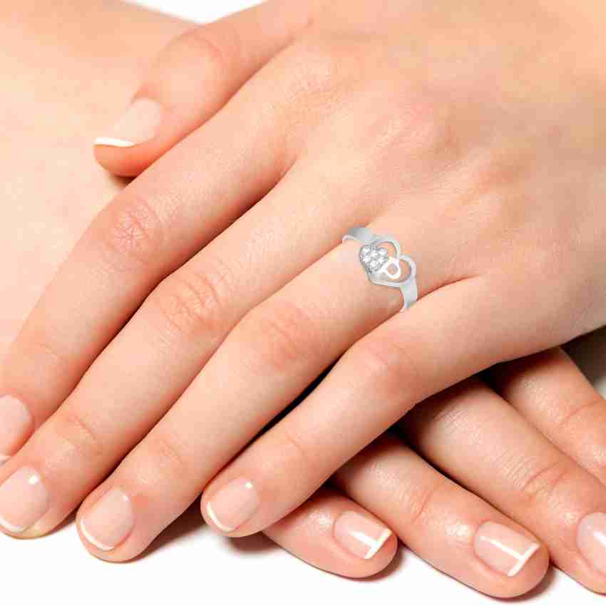 Pure silver rings on sale for womens flipkart